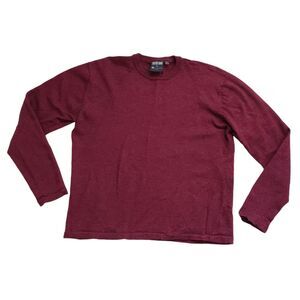 Country Road Wool Knit Sweater Womens XL Red Long Sleeve Vintage